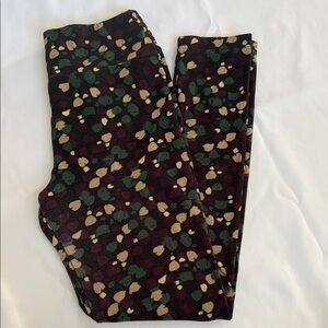 Neutral Multicolor Patterned Lularoe Leggings